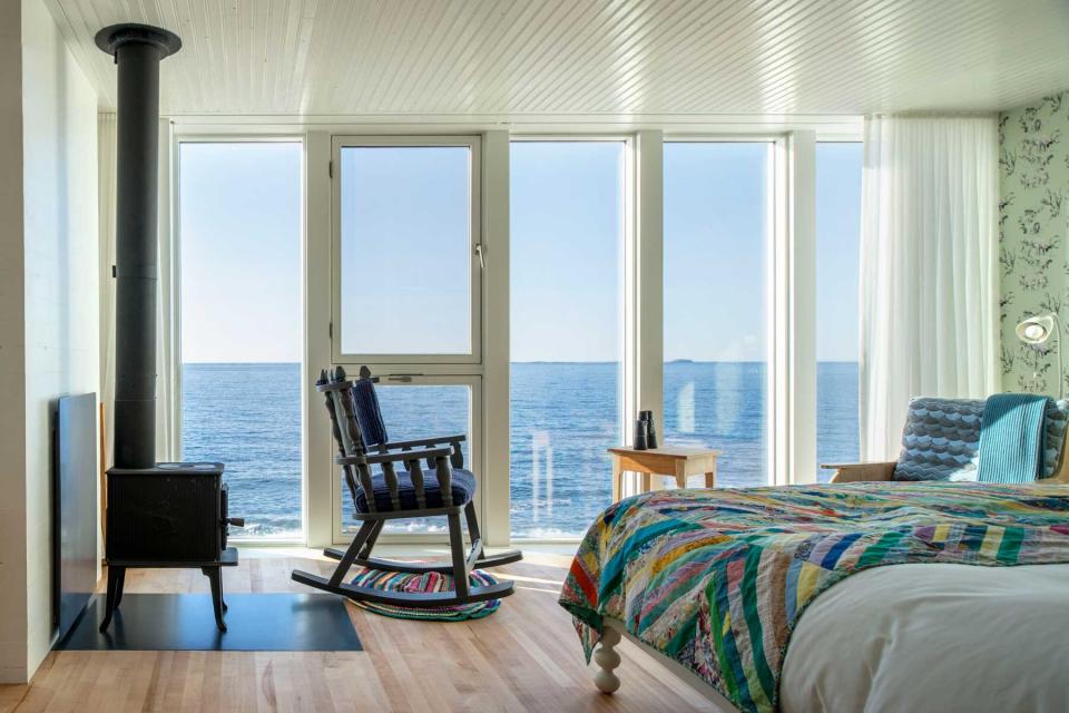 Guest room at Fogo Island Inn in Canda