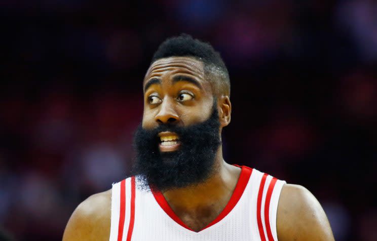 James Harden inspires his teammates with his confidence. (Scott Halleran/Getty Images)