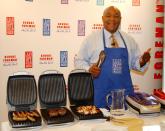 <p>George Foreman While he may have initially made a name for himself in the boxing ring, he has since solidified his fame in the kitchen. The two-time world heavyweight champion famously created his own line of grills, which bear his name, and has also launched other ventures including environmentally friendly cleaning products and a clothing line. (Photo by Anthony Harvey/Getty Images) </p>