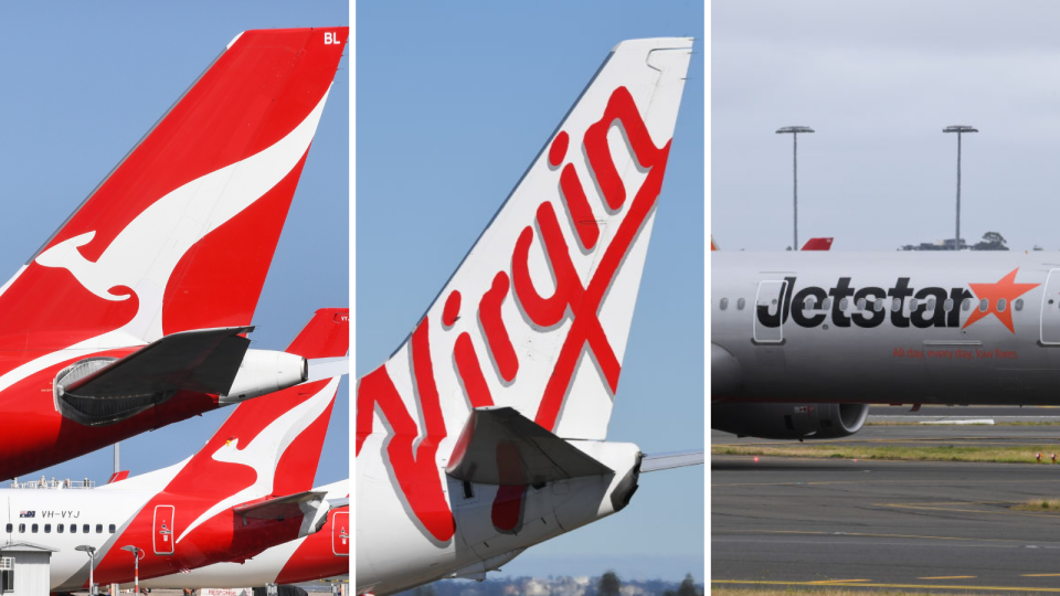 A handful of airlines, including Qantas, Virgin and Jetstar, have outlined their upcoming flight schedules. (Source: Getty)