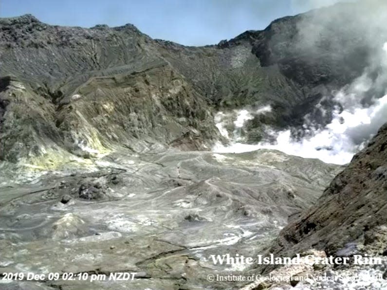 New Zealand volcano webcam