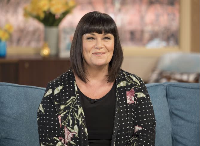 <p>Everyone’s favourite vicar stunned the nation when she revealed on This Morning she’ll be turning 60 in October (Photo:Rex) </p>