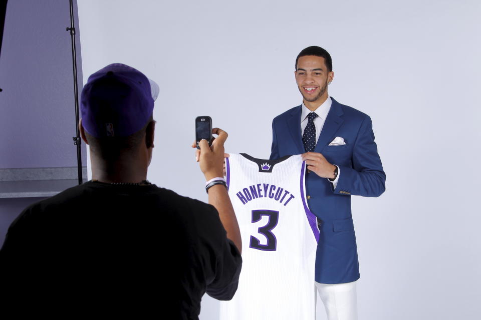 Tyler Honeycutt’s NBA career spanned 24 games with the Sacramento Kings from 2011-2013. (Getty Images)