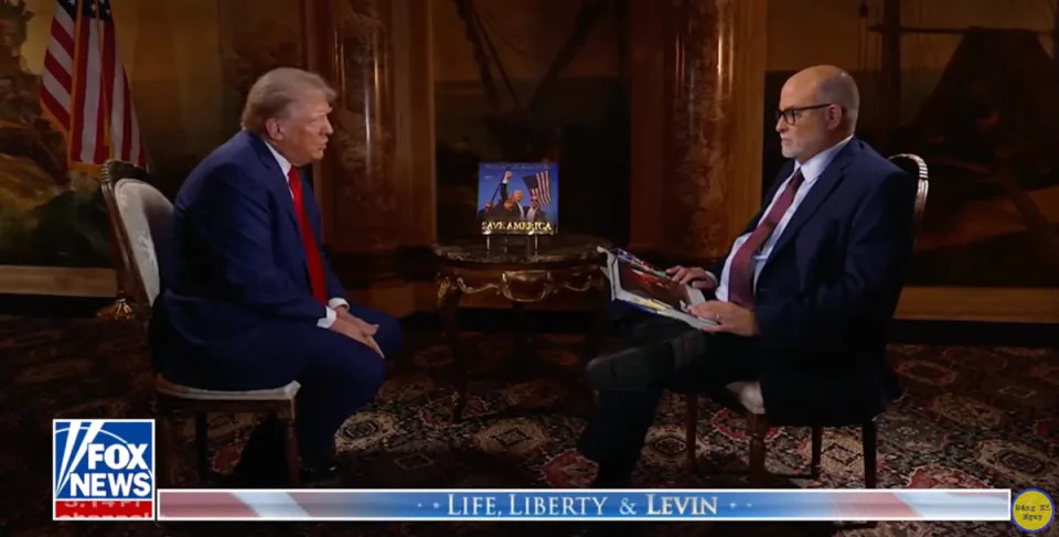 Donald Trump made the comments while speaking to media ally Mark Levin (Fox News)