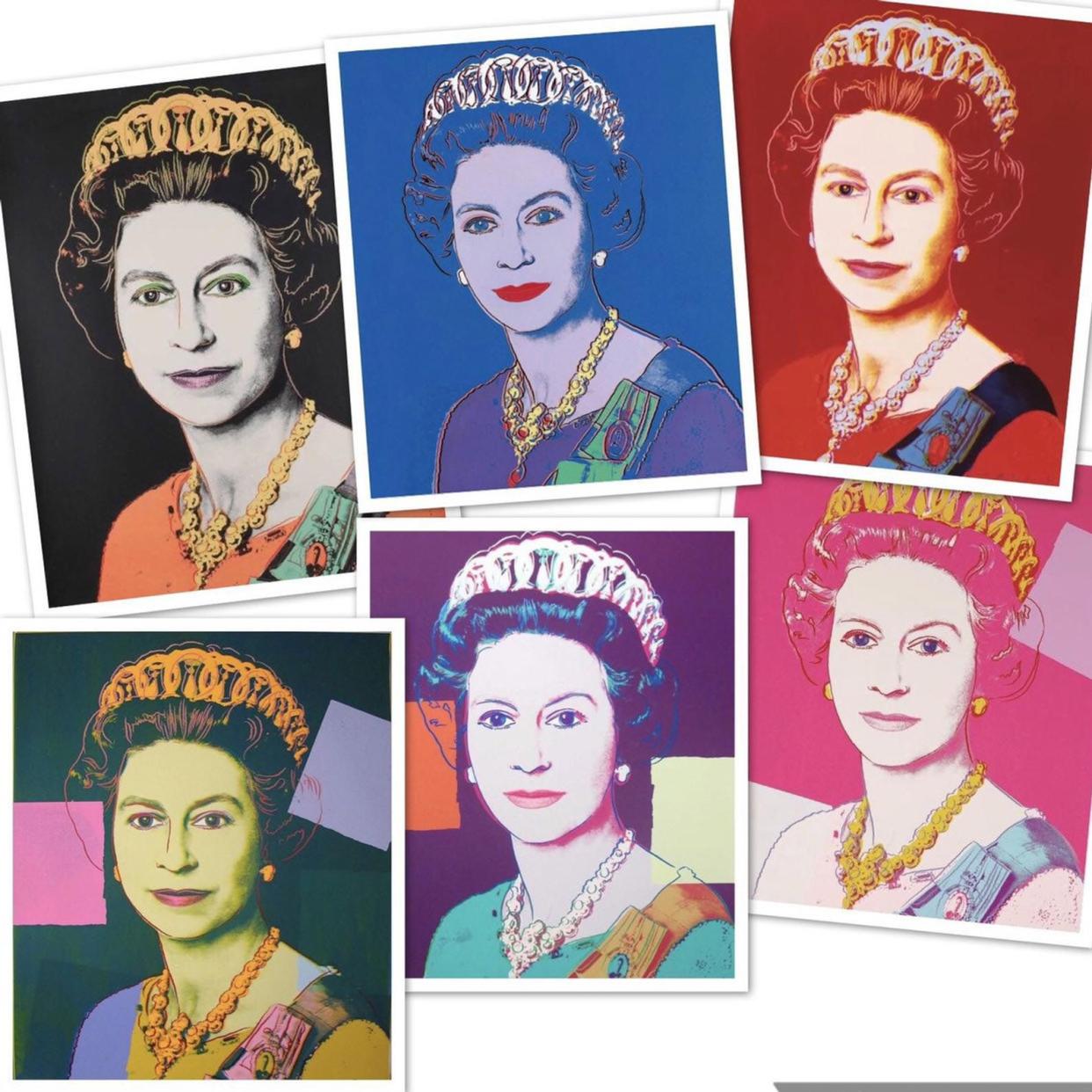 Queen Elizabeth Pop Art Lithographs