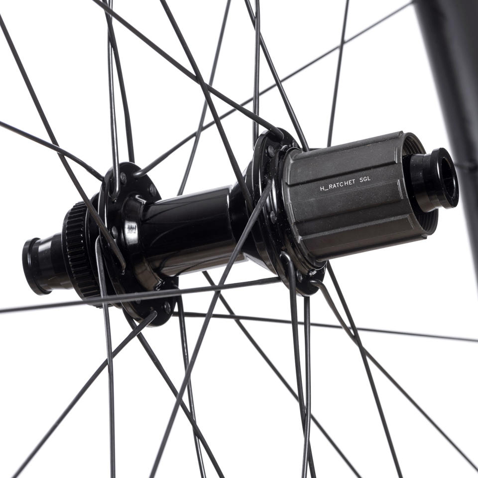 2024 Hunt Carbon Disc best-selling affordable aero road bike wheels upgraded, H_Ratchet rear hub