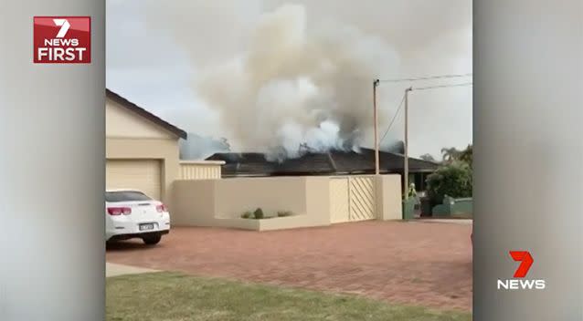 The fire brigade said they could see the smoke from their station. Source: 7 News