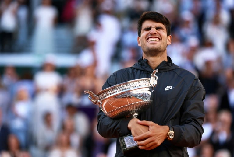 New king of clay: Carlos Alcaraz with the French Open trophy (EMMANUEL DUNAND)