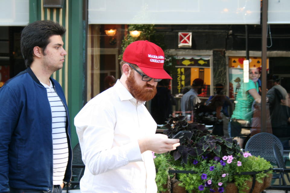 Marko Jukic and Chuck Johnson in Cleveland during the 2016 Republican National Convention.  (Photo: Jim Swift for The Weekly Standard (Photos used with permission))