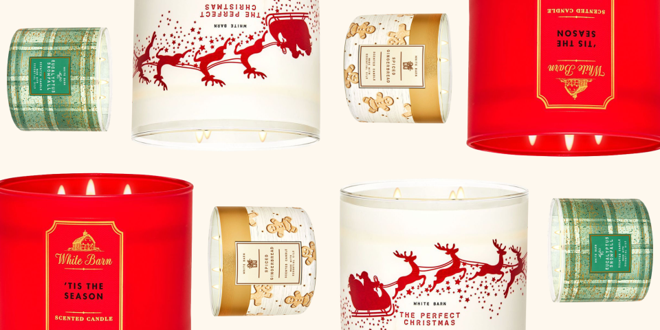 bath and body works holiday candles 2018