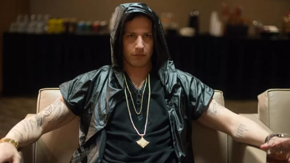 Andy Samberg in Popstar: Never Stop Never Stopping.