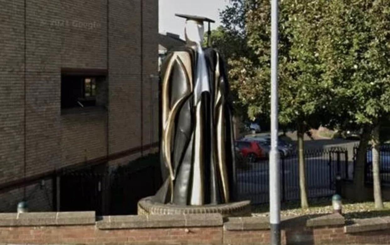 The statue has been described as 'kitsch-like' and 'detritus masquerading as public art'