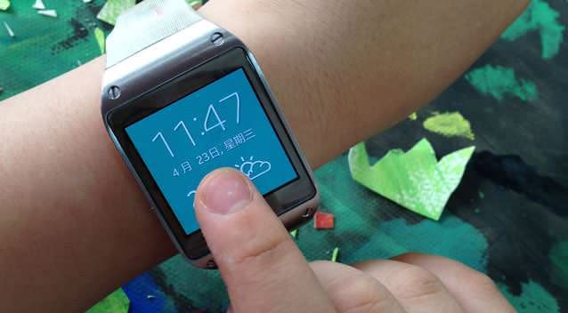 10 year old Chinese student at an International School wearing a Samsung Galaxy Gear smartwatch in art class. Photo: Getty