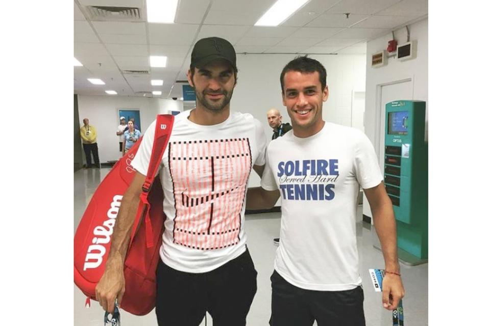 Nicolás Kicker nunca pudo enfrentarse con el suizo Roger Federer, pero se dio el gusto de jugar el cuadro principal de los cuatro Grand Slam y fue 78° del mundo en junio de 2017