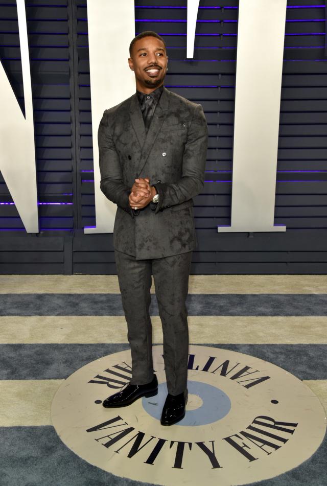 Michael B. Jordan's Time 100 Gala Lavender Suit, Jewelry: Details – Robb  Report