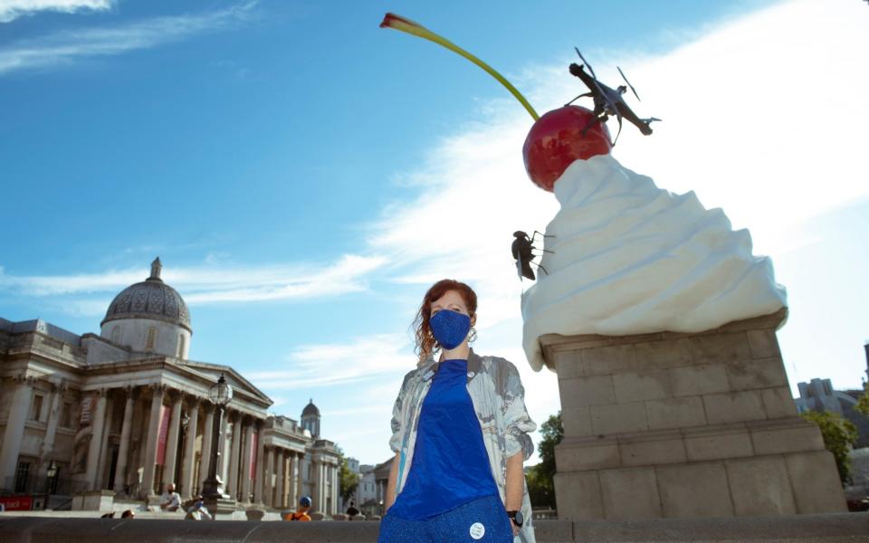 Heather Phillipson's sculpture The End has previously occupied the Fourth Plinth - Geoff Pugh for The Telegraph