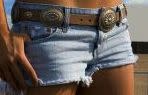 Even Daisy Dukes are easy to make from existing denim jeans.