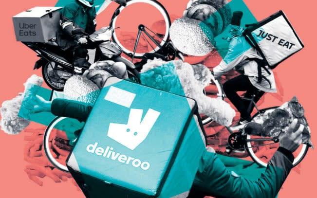 The food delivery start-up turned in some profitable months as lockdown pushed more people to ordering take out - Telegraph/Telegraph