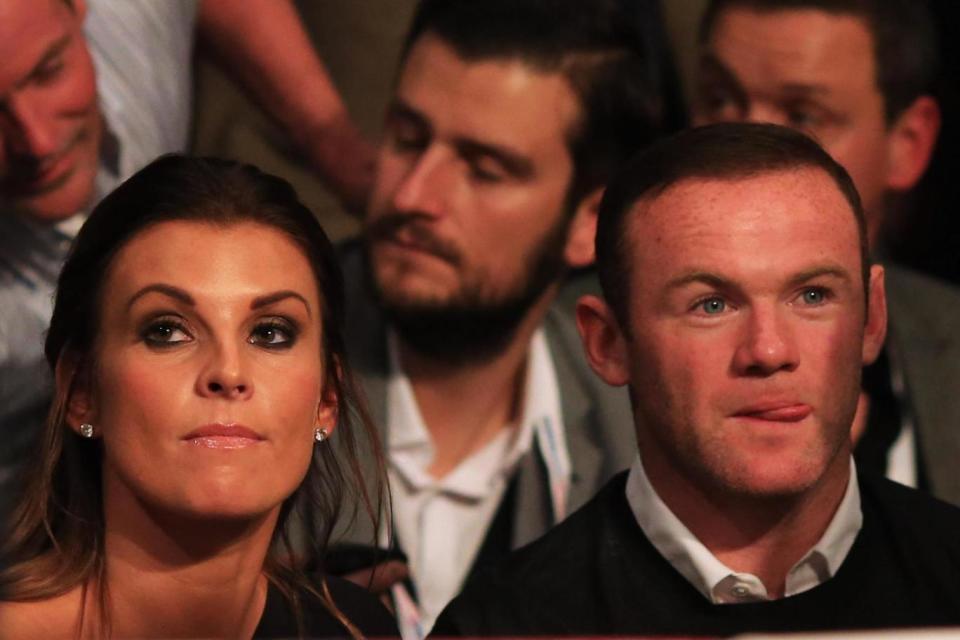 It doesn’t look like Coleen has forgiven Wayne after all. Copyright: [Rex]