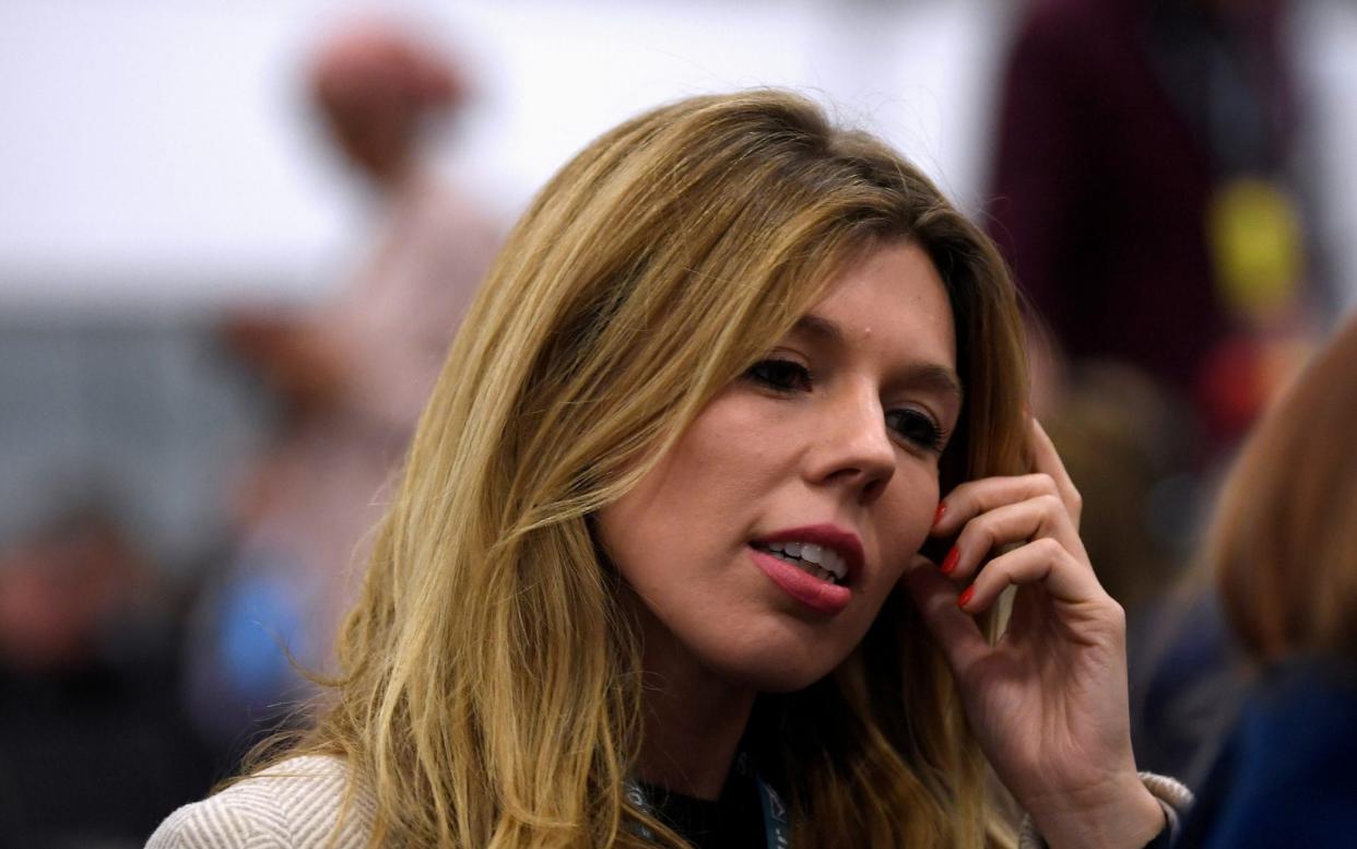 FILE PHOTO: Carrie Symonds, partner of British Prime Minister Boris Johnson, arrives at the counting centre in Britain's general election in Uxbridge, Britain, December 13, 2019.  - Toby Melville/REUTERS