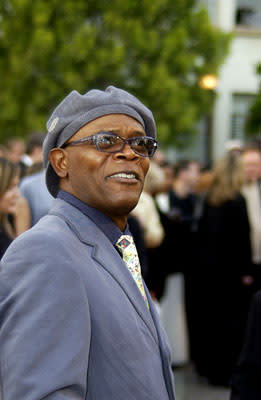 Samuel L. Jackson at the LA premiere of Paramount's Changing Lanes