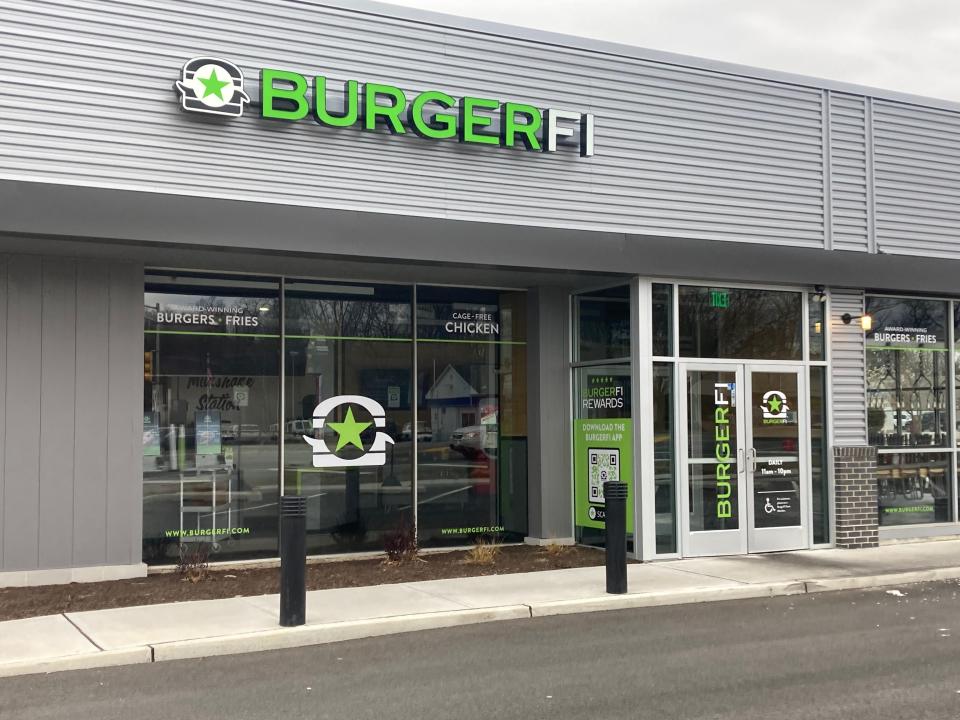 BurgerFi opened at the Ellisburg Shopping Center in Cherry Hill six months ago and has permanently closed.