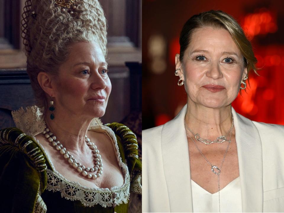 Trine Dyrholm plays Queen Anne in "Mary & George."