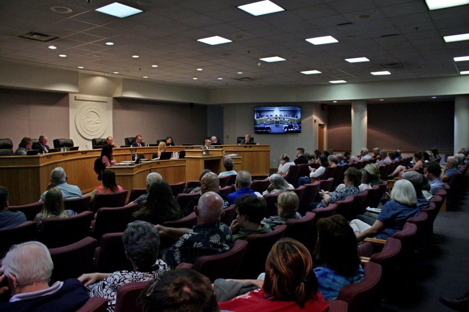 The Augusta Solar hearing at the Augusta County Board of Supervisors on July 25.