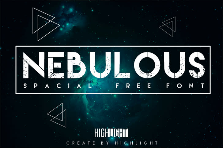 An example image of Nebulous, one of the best free graffiti fonts