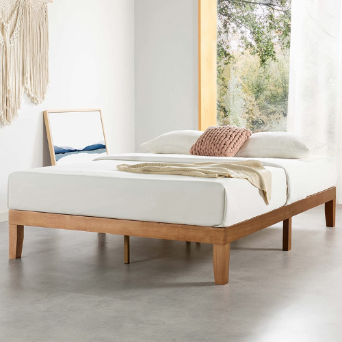 Mellow Naturalista Classic solid wood bed frame f=in decorated bedroom