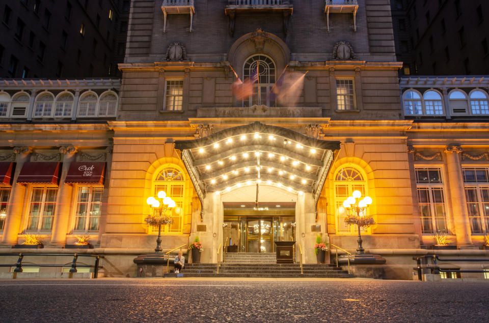 The entrance to the Fairmont Palliser hotel (Getty Images)