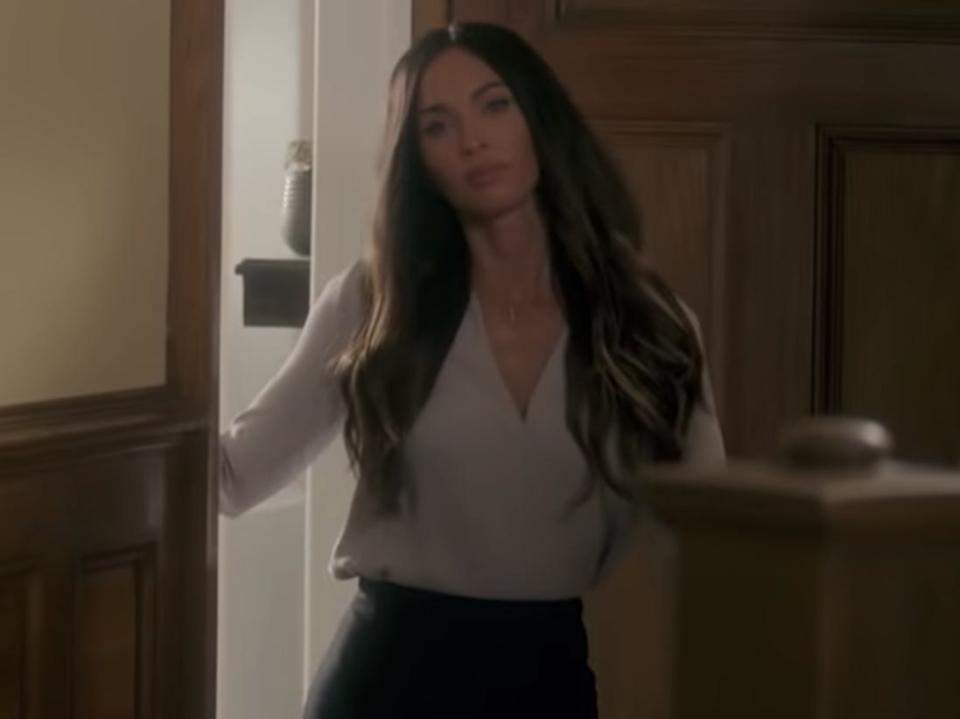 megan fox as Jacqueline in big gold brick