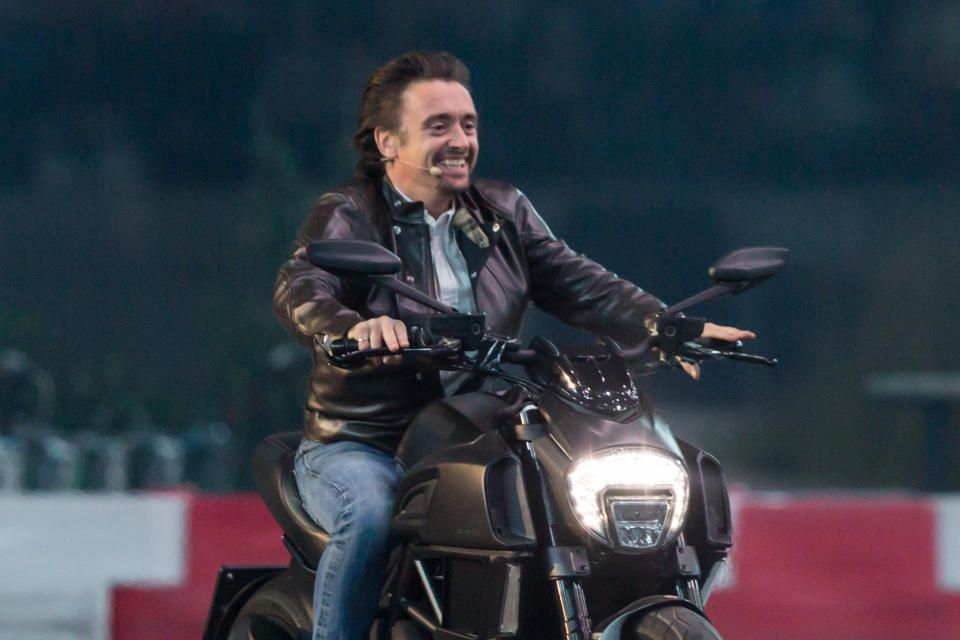 Richard Hammond during the Clarkson, Hammond & May Live show at the National Stadium on October 24, 2015 in Warsaw, Poland. (Photo by Mateusz Wlodarczyk/NurPhoto) (Photo by NurPhoto/NurPhoto via Getty Images)