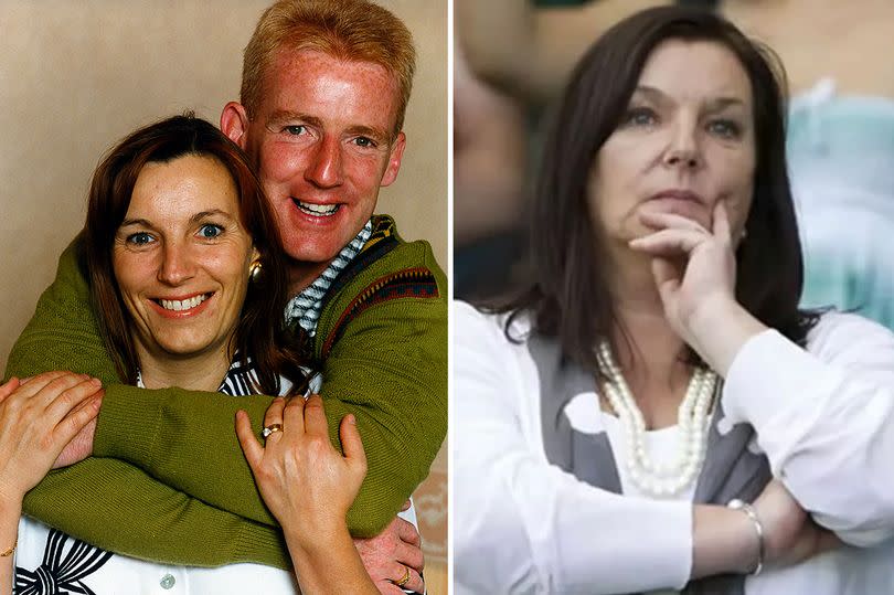 The widow of Celtic icon Tommy Burns has tragically died on a flight from Tenerife to Glasgow
