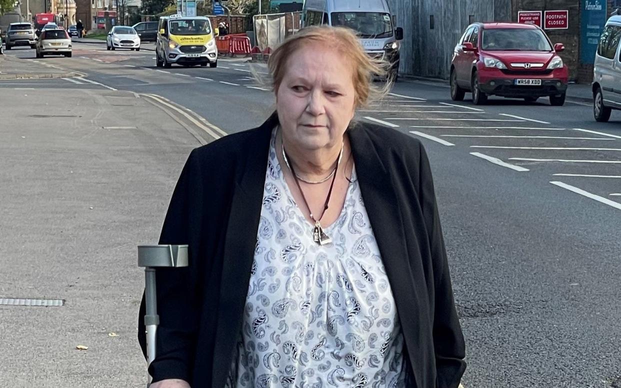 Margaret Peacock outside Salisbury Crown Court in Wiltshire - Ben Mitchell/PA