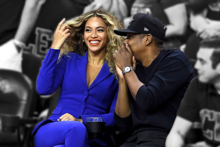 Beyoncé and her husband. (Photo: Getty Images)