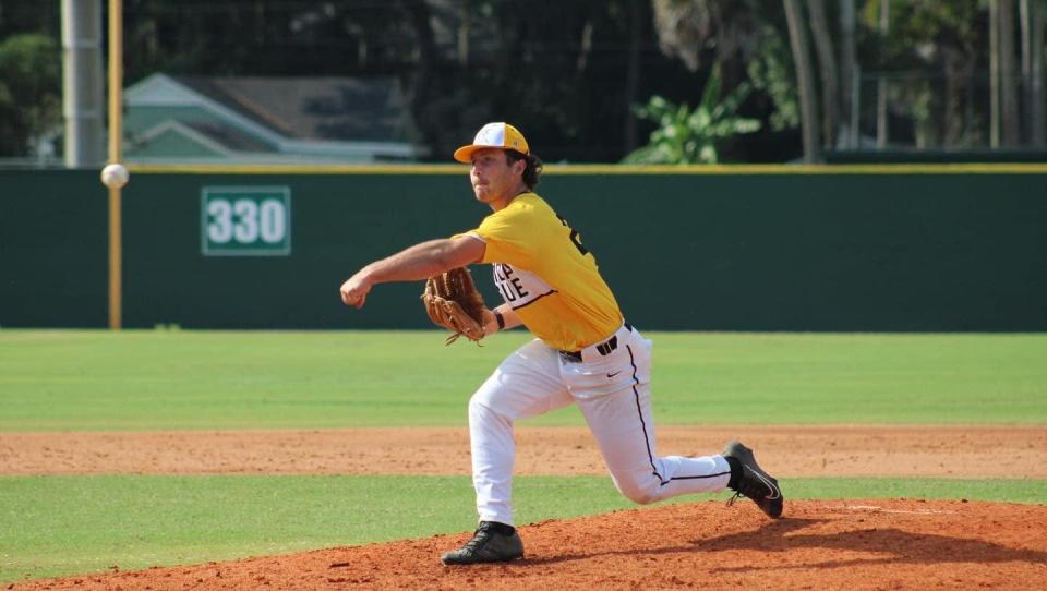 Leesburg pitcher Zach Mizrahi works during Monday's game against Seminole County at Historic Sanford Memorial Stadium.