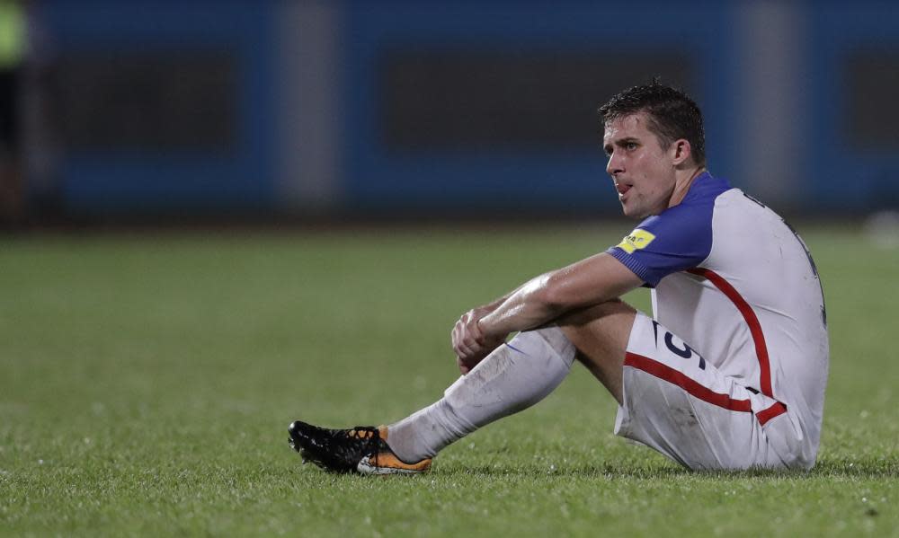 Matt Besler contemplates a horrible night for US soccer