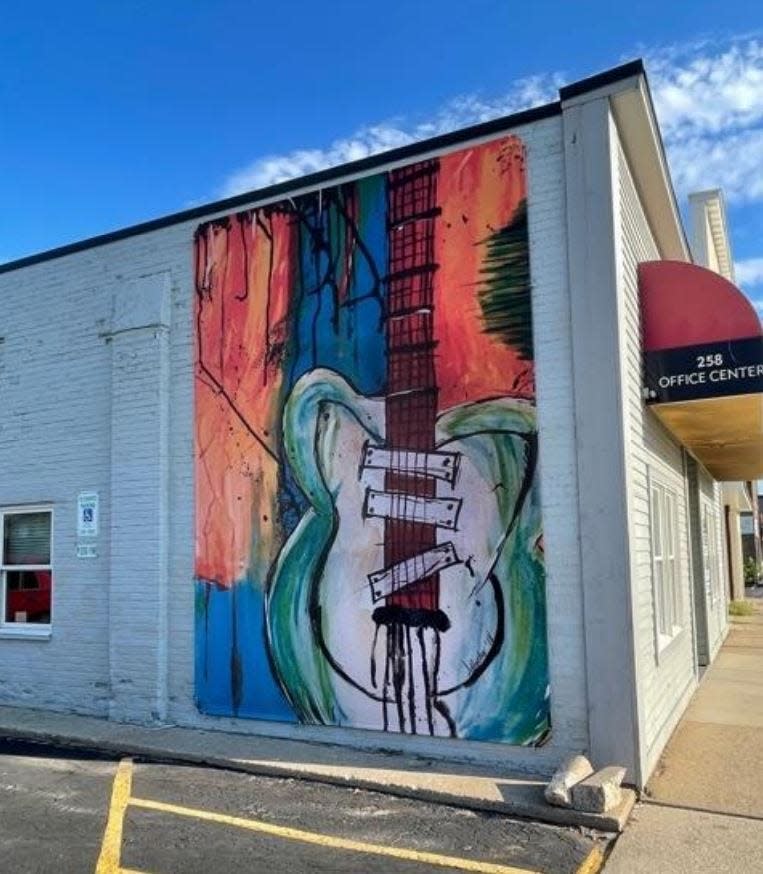 A mounted mural located at the Office Center, 258 S. Main St. is part of a Downtown Fond du Lac Partnership initiative to add vibrancy to the area and spur economic development.