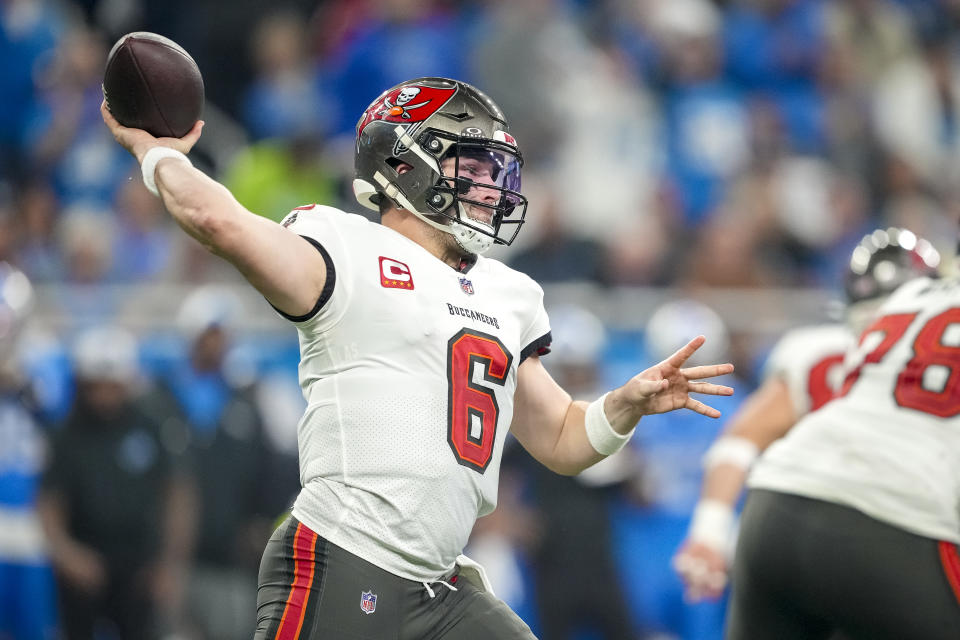 Baker Mayfield made his first Pro Bowl with the Buccaneers last season.  (Photo by Nick Antaya/Getty Images)