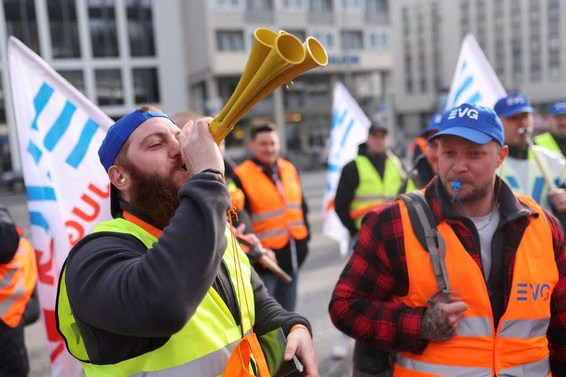 FILE PHOTO: Nationwide transport strike in Germany