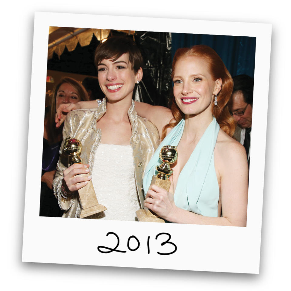 Anne Hathaway and Jessica Chastain