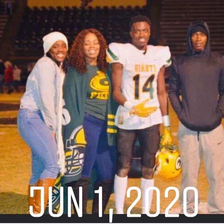 Green Oaks' Minnion Jackson, here posing with his family, with his family was killed in 2020 on I-220. His killer was sentenced to life in prison Wednesday afternoon.