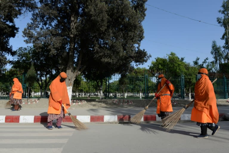 Most of the women are untrained widows, their husbands' deaths leaving them absolutely destitute in a country where men are often the sole breadwinners in their families