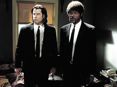 Everett Collection John Travolta and Samuel L. Jackson in 'Pulp Fiction'