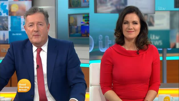 Piers Morgan and Susanna Reid