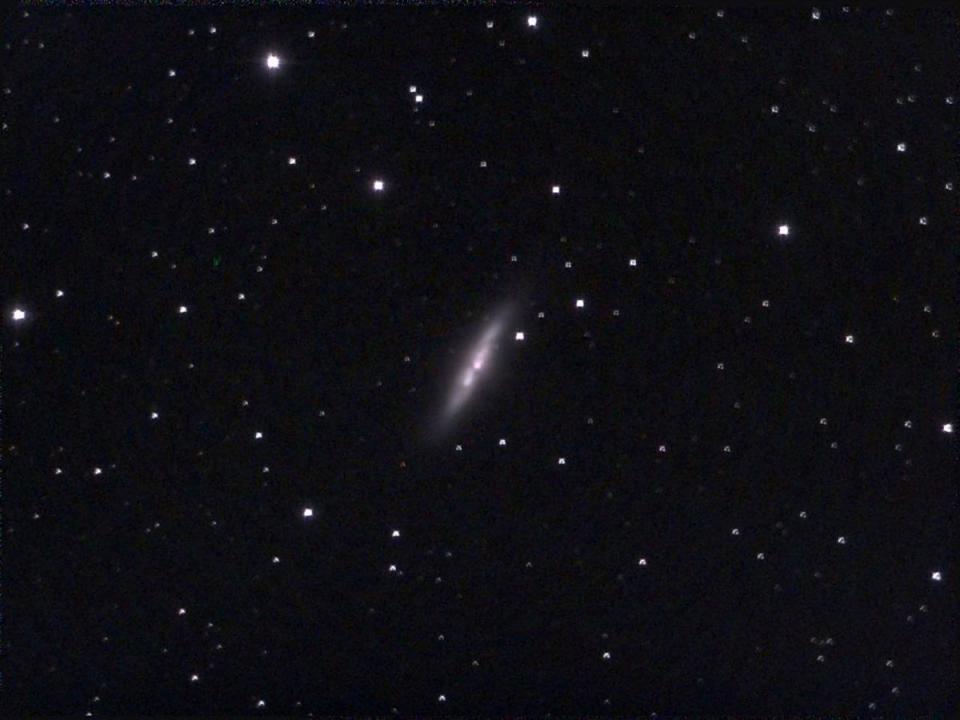 A 12 minute exposure of the Cigar Galaxy, captured with the Unistellar eQuinox 2 (Anthony Cuthbertson)