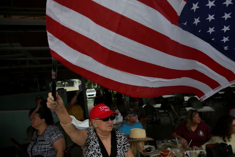 FILE PHOTO: Trump fans take to their boats from Fort Lauderdale to Boca Raton in a show of support ahead of the 2020 election