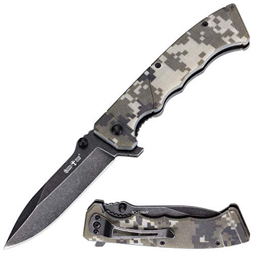 Pocket EDC Knife Clip – Compact Tactical Folding Utility Knife G-10 Handle Men – Best Knife…