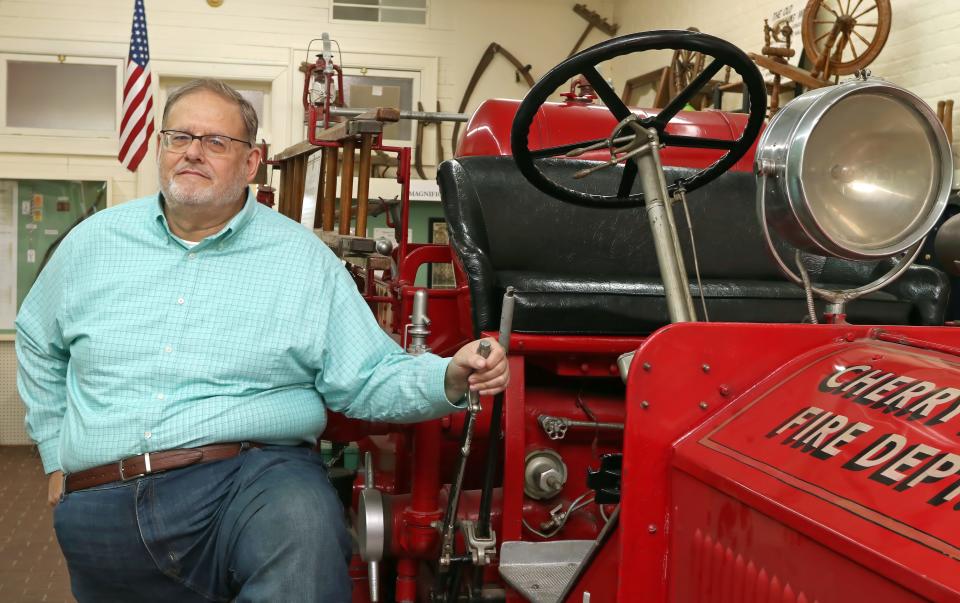 Al Putnam stands next to “Granny” inside the Cherryville Historical Museum on East Main Street in Cherryville Monday afternoon, June 12, 2023.